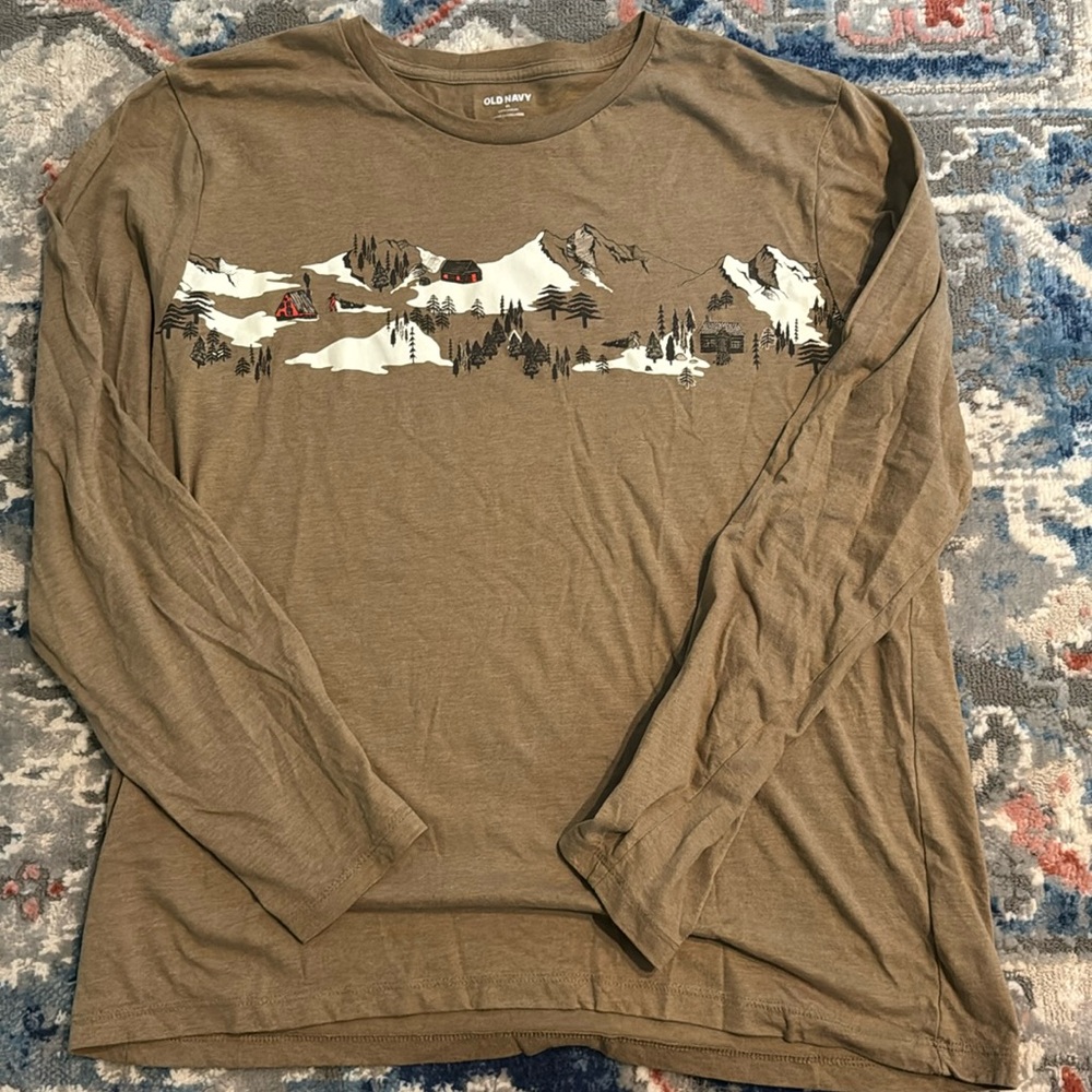 Long sleeve snow slopes t-shirt